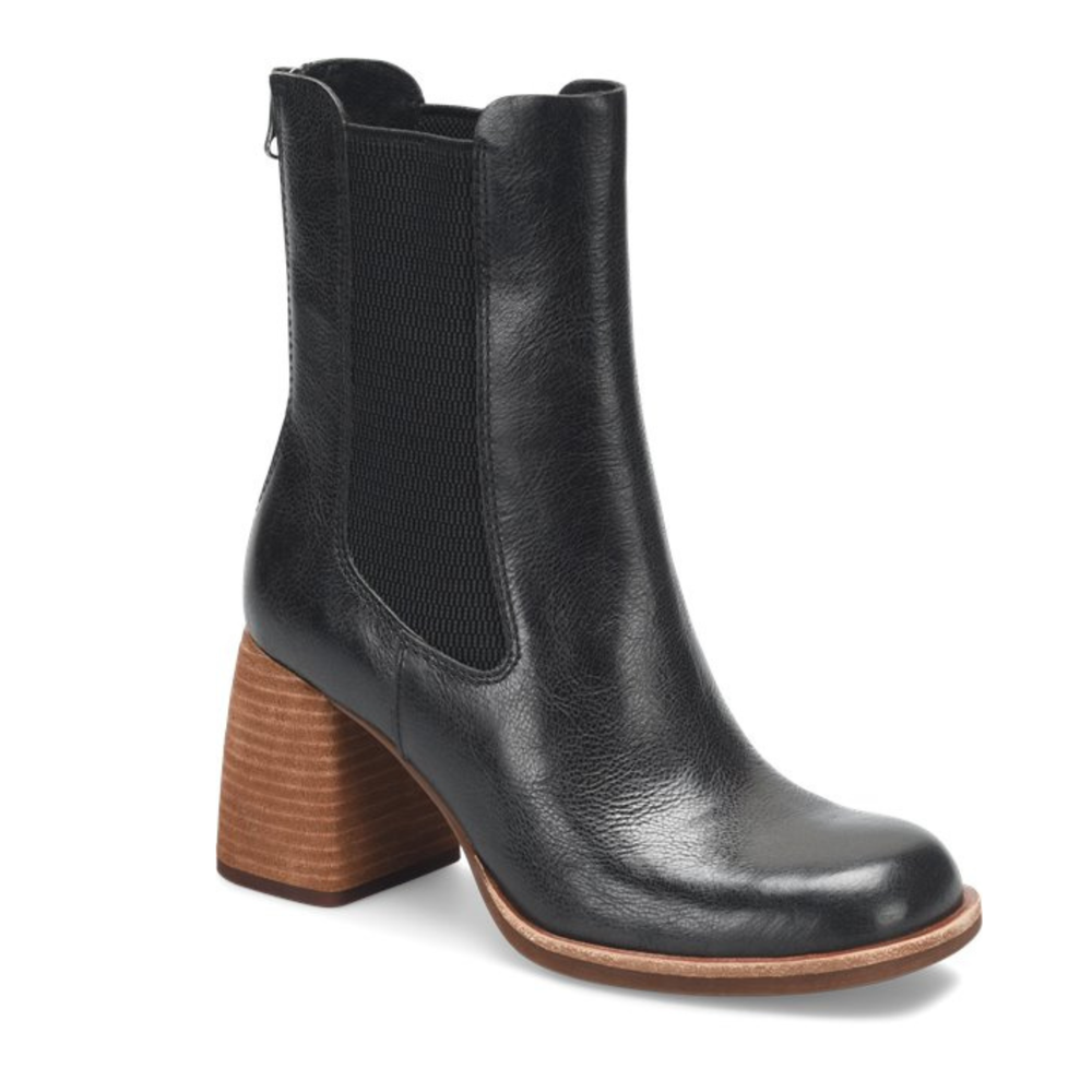 The Kork-Ease Arline Boot in black leather