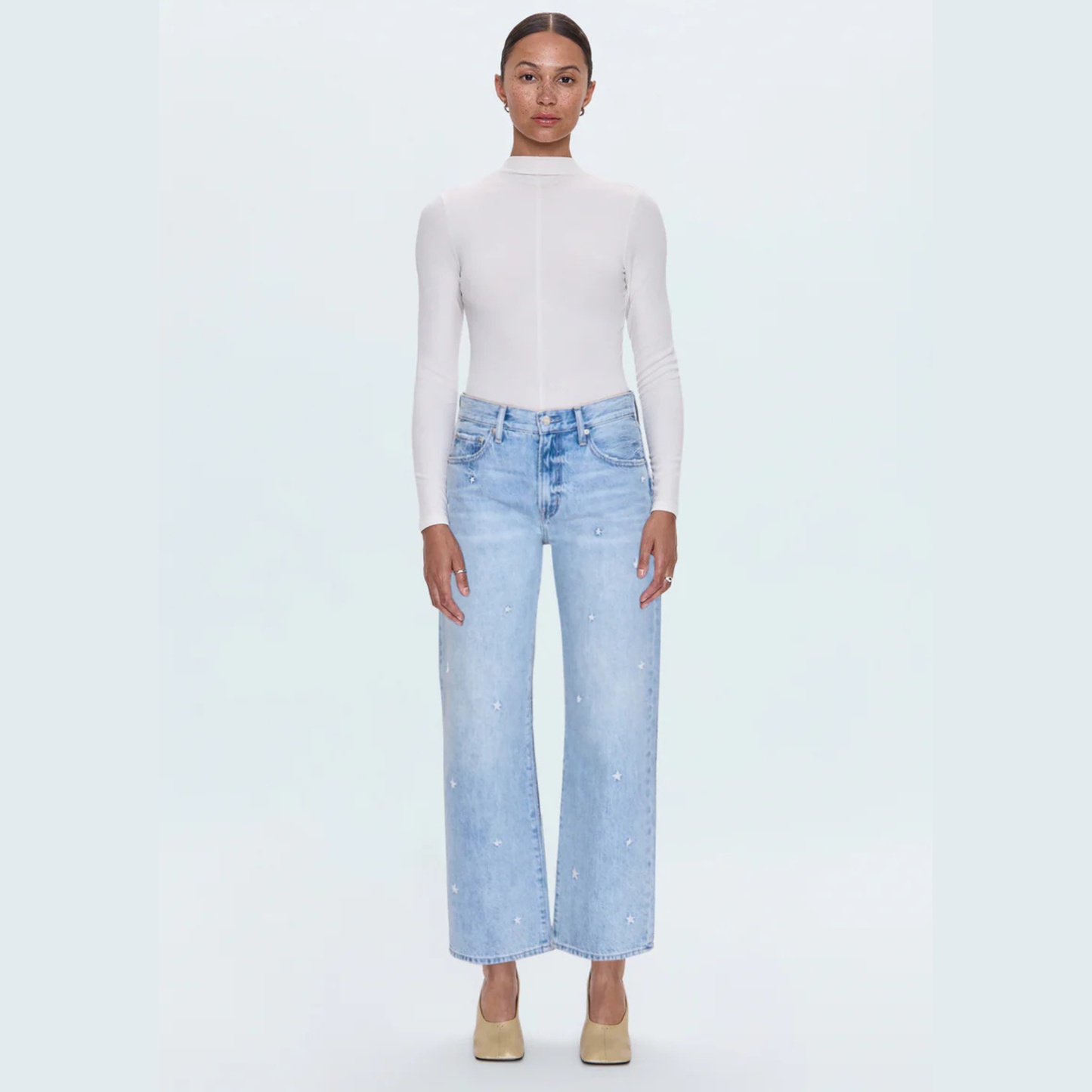 PISTOLA Lexi Mid Rise Bowed Straight in Stellar Vintage