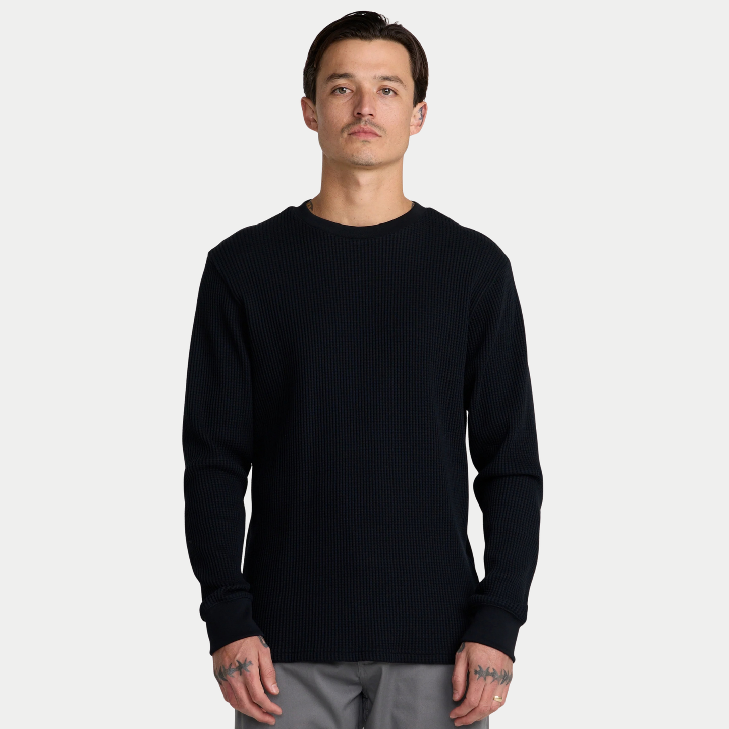 RVCA Dayshift Long Sleeve Thermal in Black