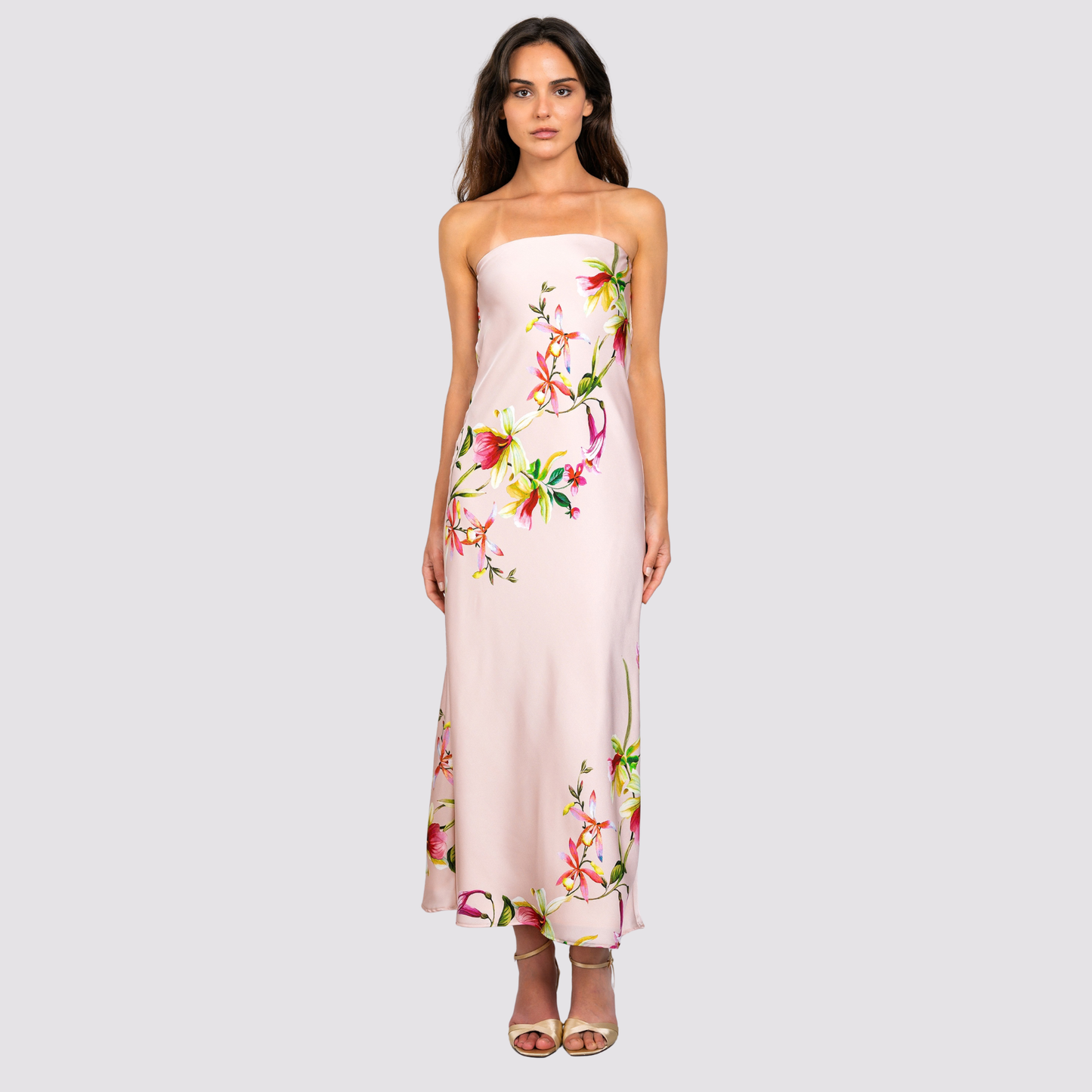 Lavender Brown Talia Maxi Dress