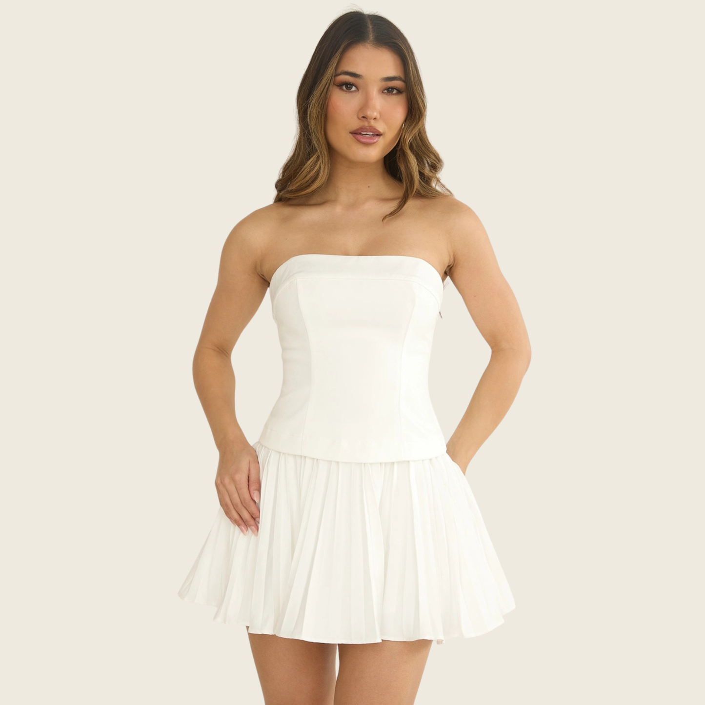 pleated tube mini dress Watch Pleated Tube Mini Dress on Amazon Live