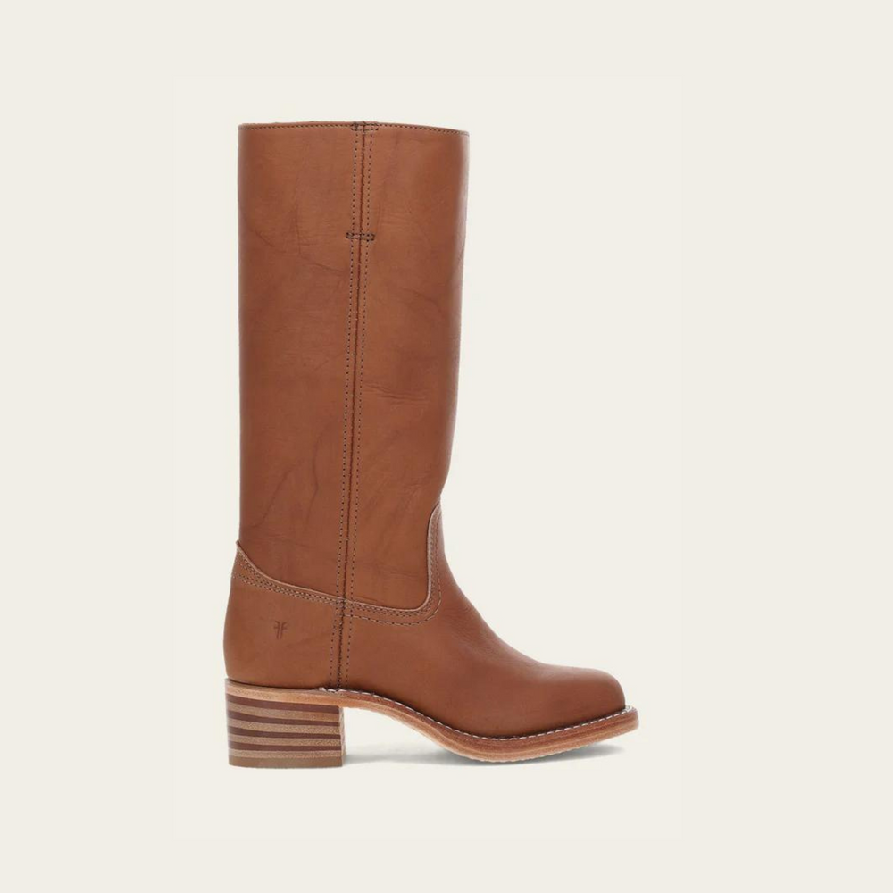 
                      
                        women's brown tall heeled leather boots by FRYE
                      
                    