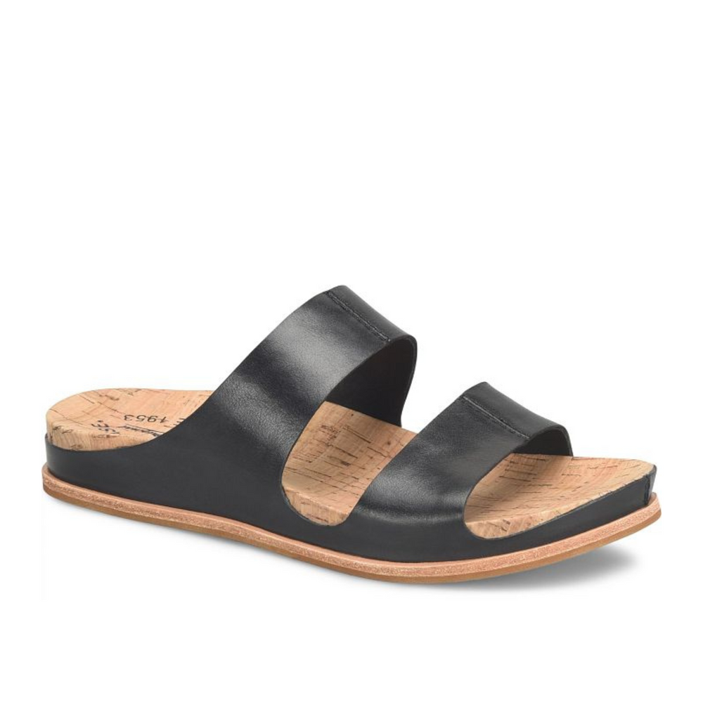 The Kork-Ease Tutsi Dual Band Sandal in the color Black