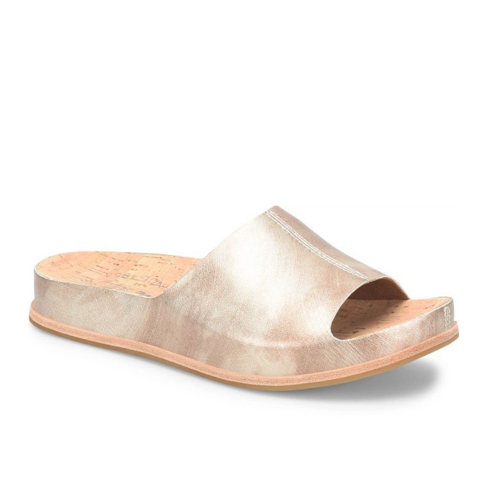 Kork-Ease Tutsi Slide Sandal in the color Light Gold