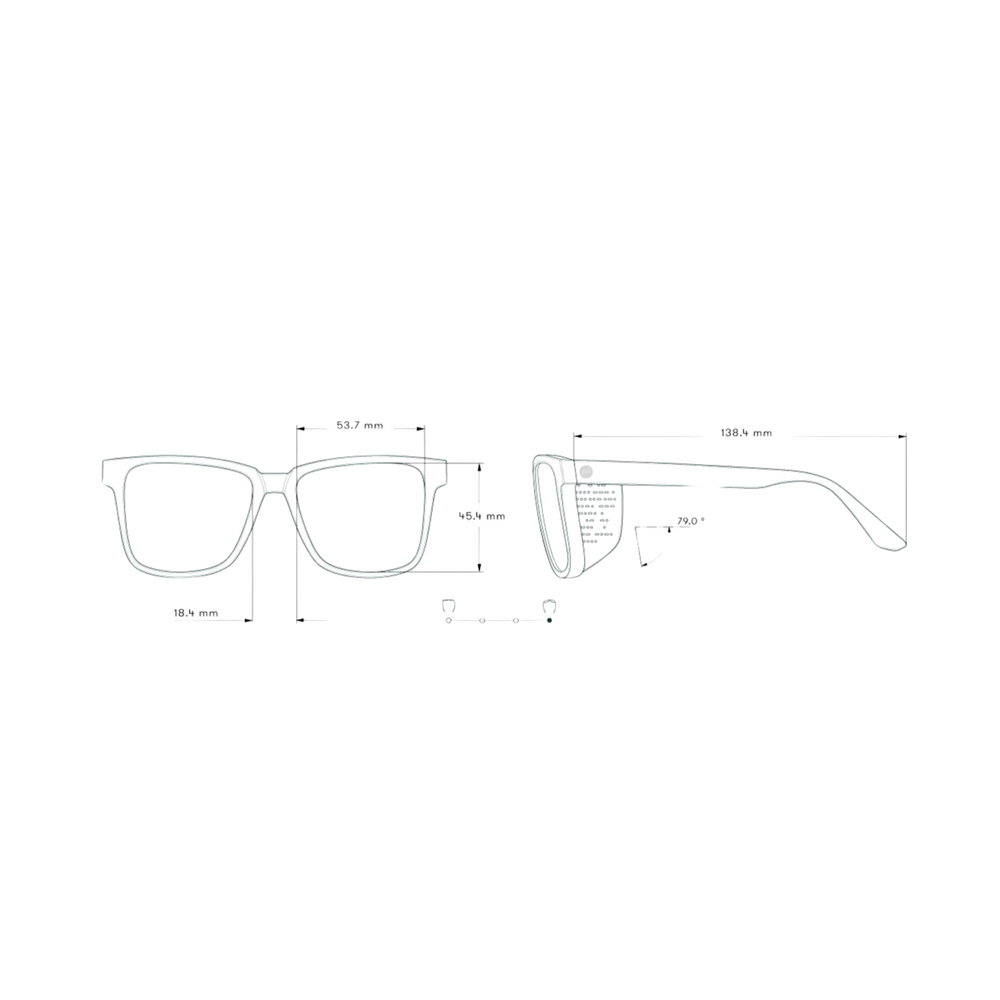 
                      
                        Size chart for the Mist Amber Couloir Sunglasses by Sunski
                      
                    