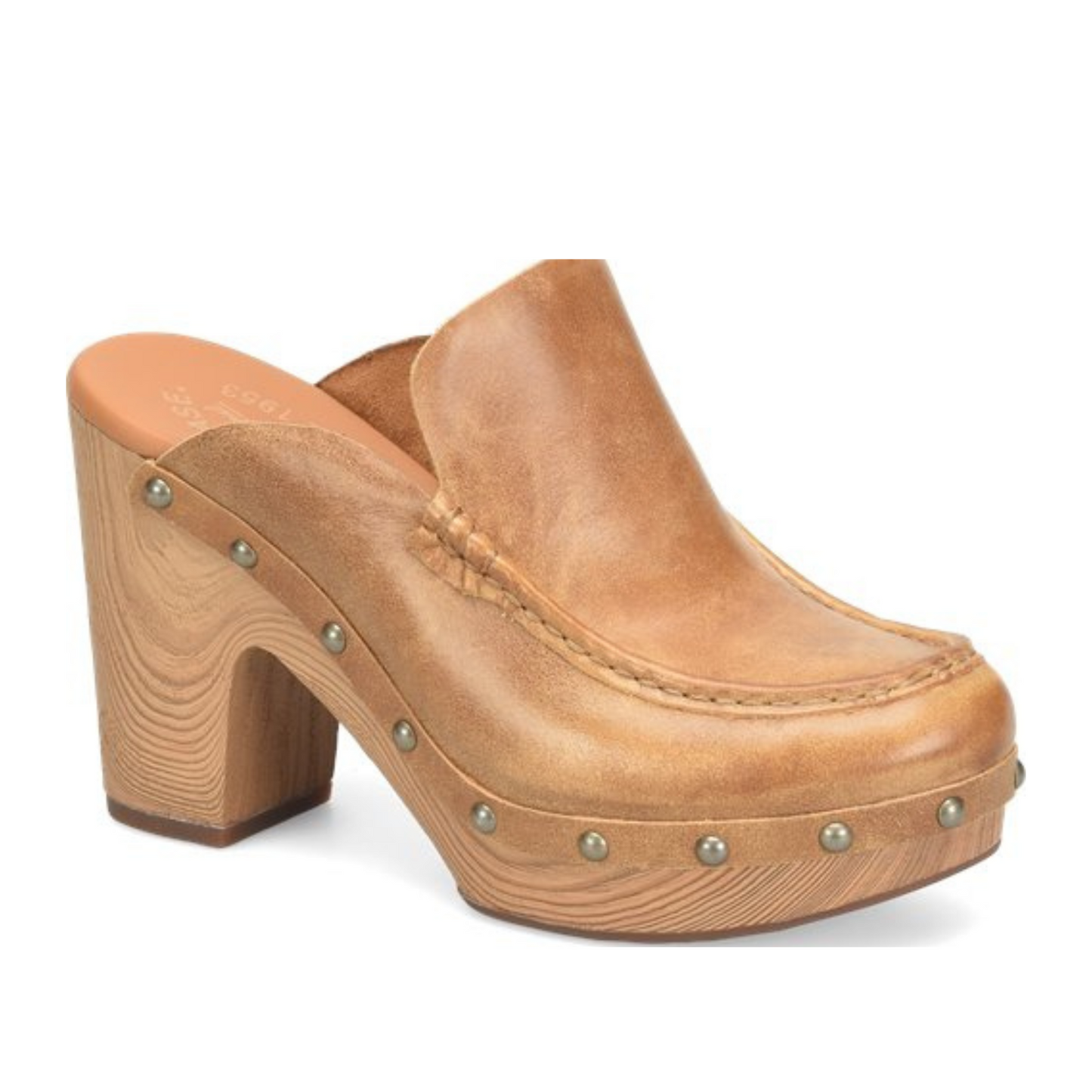 The Tan Leather Spencer Clog by Kork-Ease