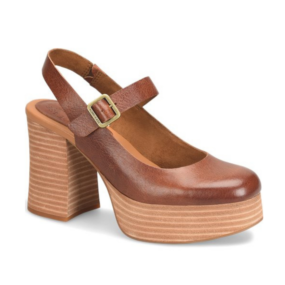 The Tan Leather Vanya Slingback by Kork-Ease