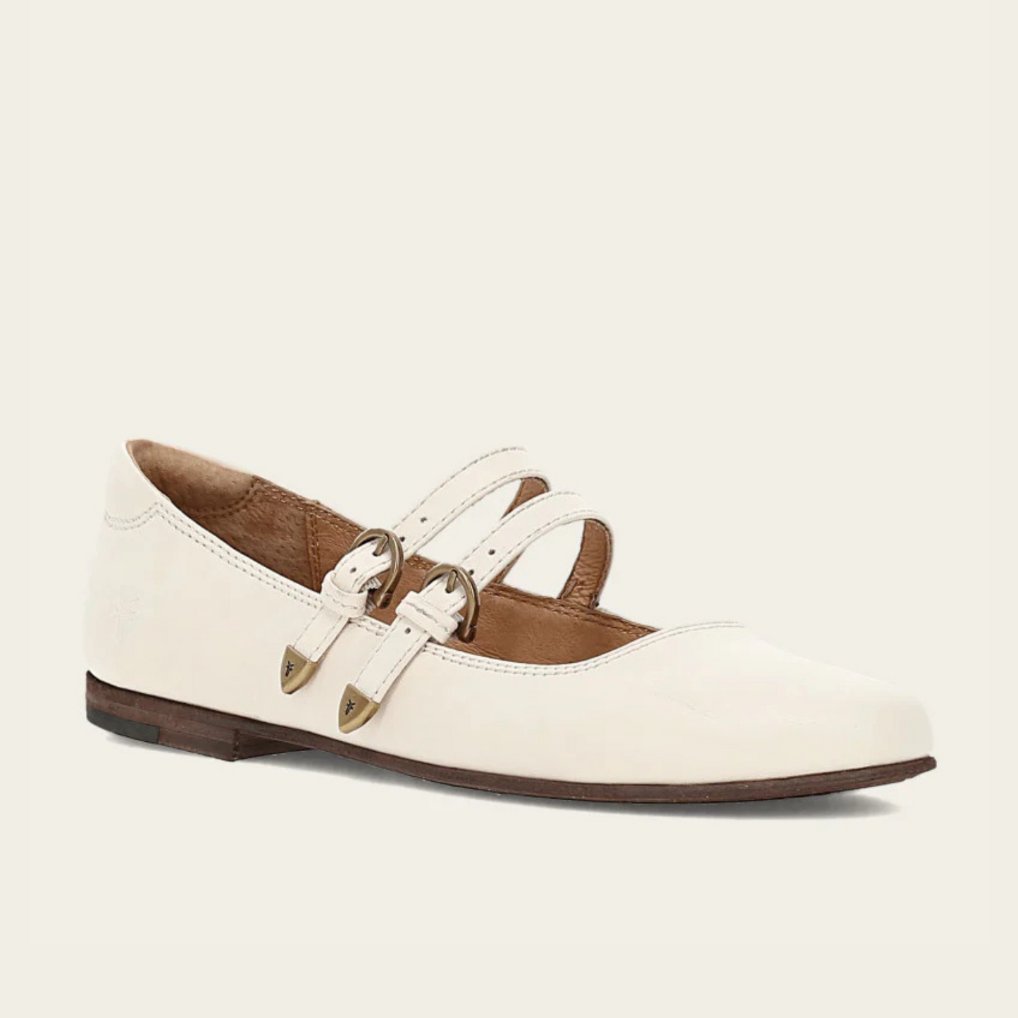 The FRYE Carson Multi Mary Jane in the color Ecru