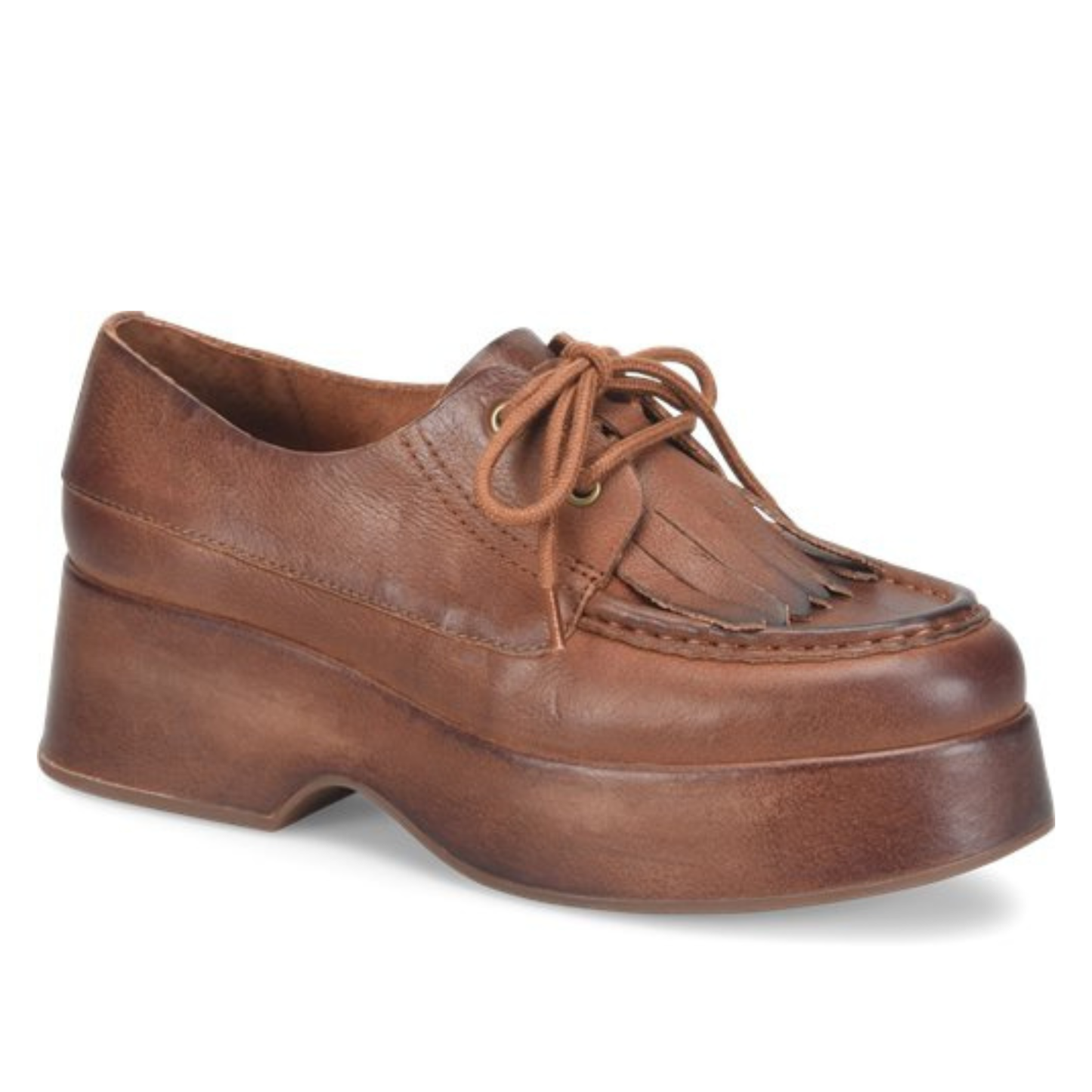 The Kork-Ease Penelope Platform Oxford in the color Tan Spice