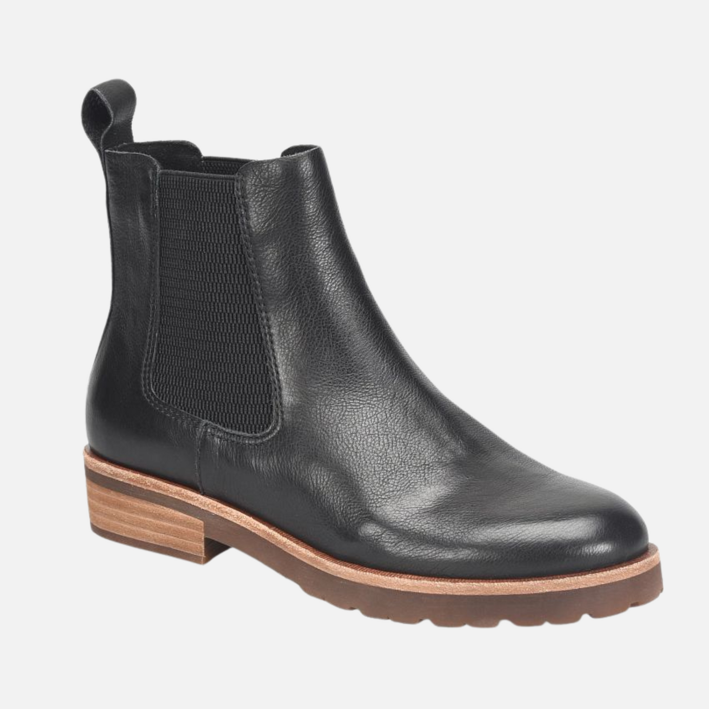 The Bristol Black Leather Chelsea Boot by the brand Kork-Ease