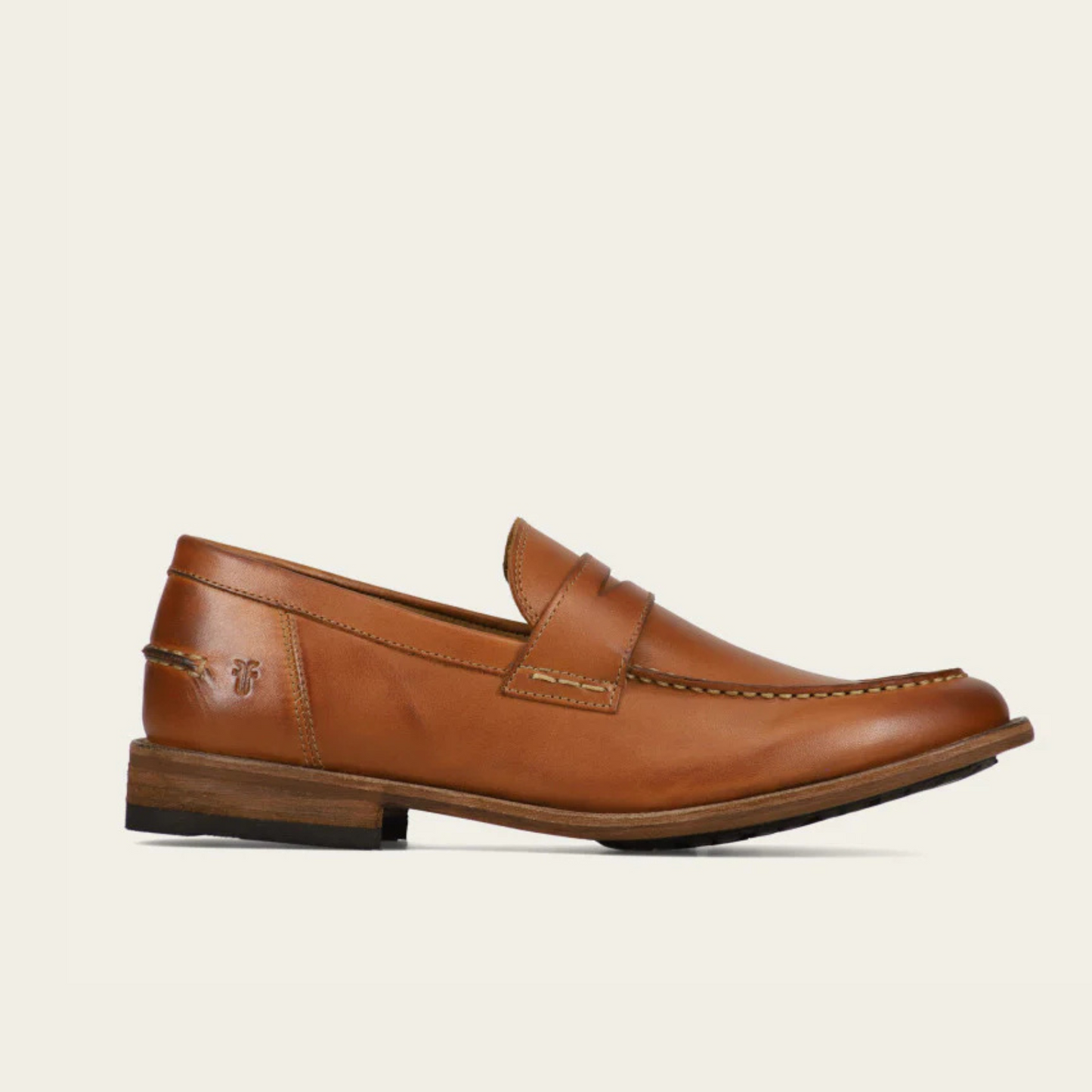 men's brown leather penny loafer from FRYE