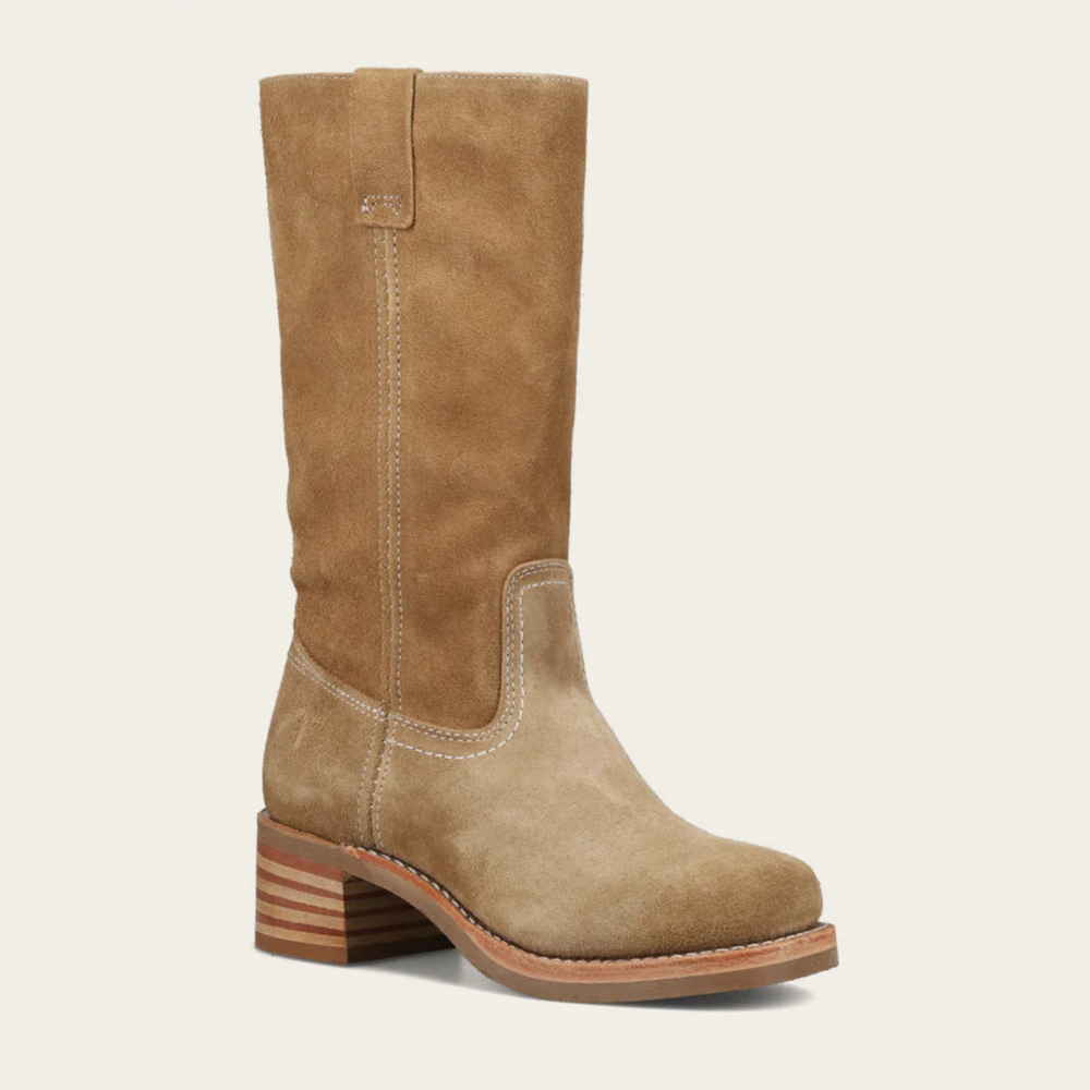 Enjoy timeless style and the relaxed, slouchy silhouette of FRYE Campus 12R women's boots. Find your pair at Harbour Thread boutique in Burlington, VT!