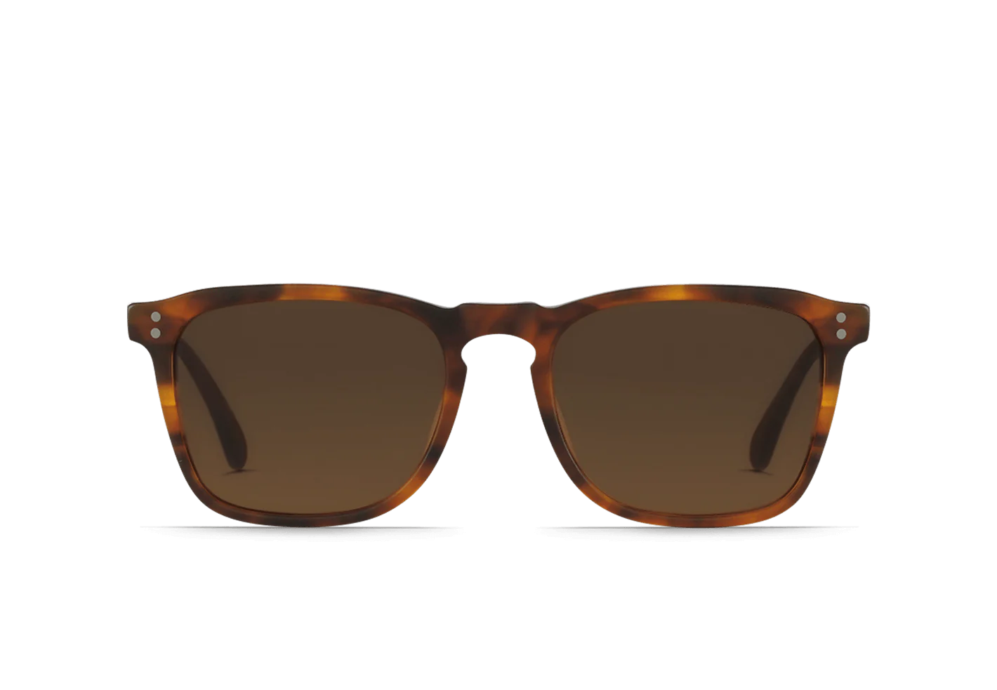 RAEN's Wiley Men's Square Sunglasses with Matte Rootbeer frames and Brown lenses
