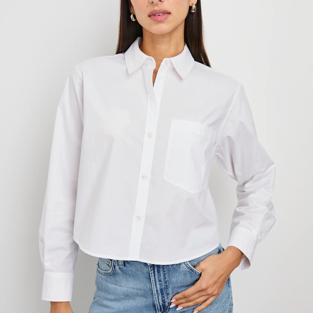 The Rails Ramy Shirt is available in the color White at Harbour Thread boutique in St. Pete, FL. 