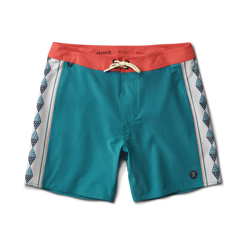 Roark Passage Boardshorts 17" - Panel Moorea Hydro Blue