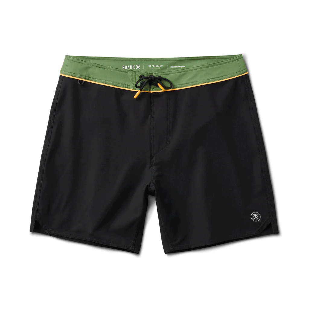 Roark Passage Boardshorts 17" - Solid Black