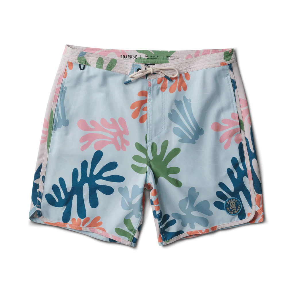 Roark Chiller Boardshorts 17" - Coral Reefer Light Blue