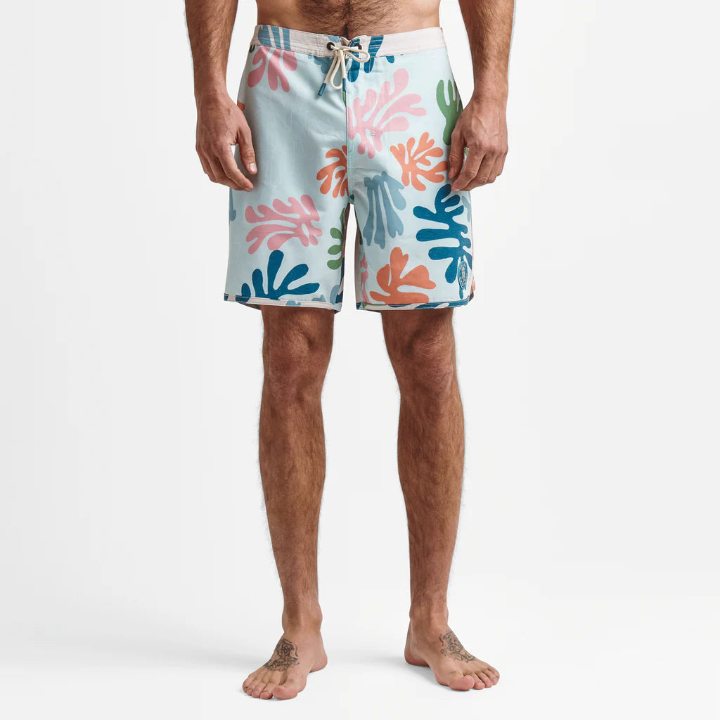 Roark Chiller Boardshorts 17" - Coral Reefer Light Blue