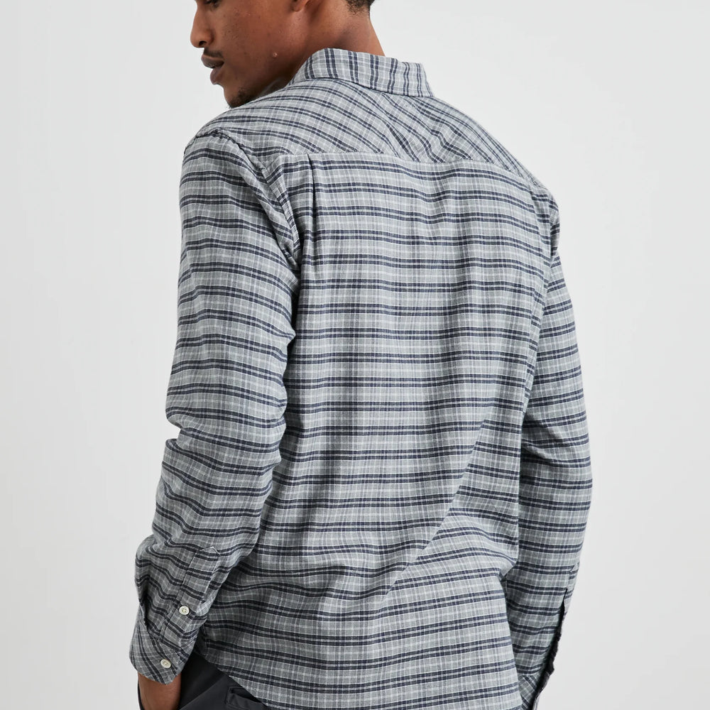 
                      
                        Back view of  man wearing the Reid Button Down Shirt by Rails
                      
                    