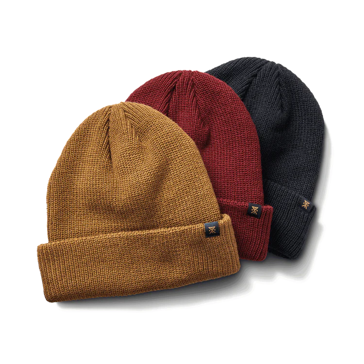 The Turks 3-pack Beanies by Roark in the colors Coyote Brown, Burgundy and Navy