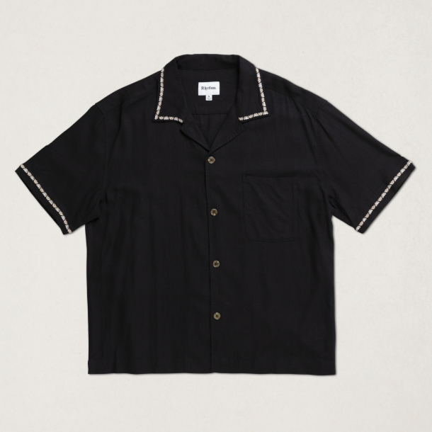 Rhythm Diego Short Sleeve Shirt in Black