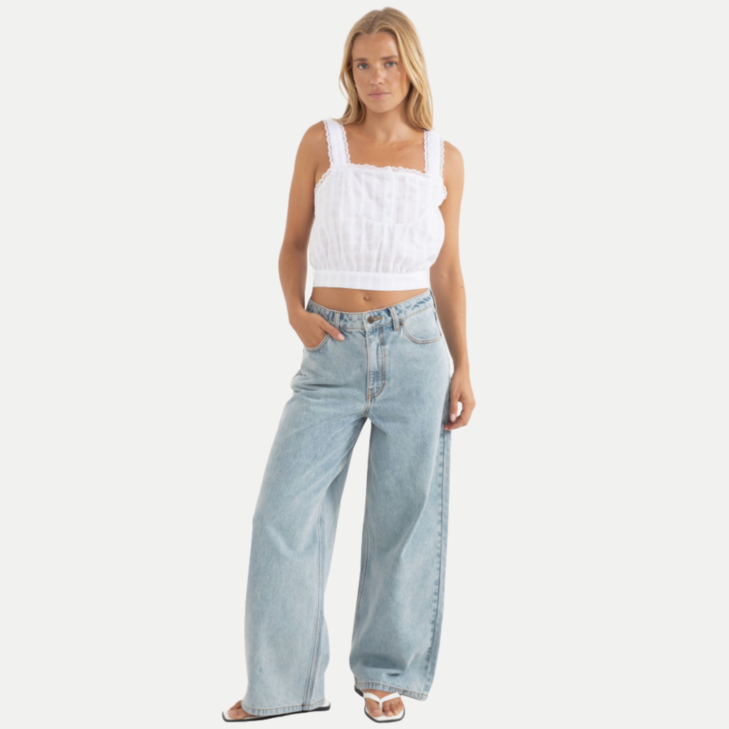 Rhythm Boyfriend Jean in Blue Wash