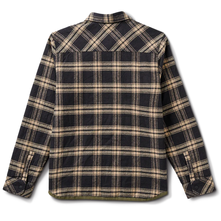 Back view of the Black Backwoods Overshirt Jacket by Roark