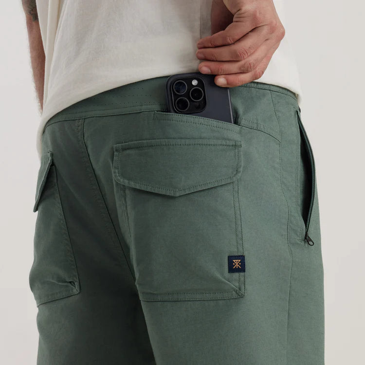 
                      
                        Back pocket details on the Tundra Layover Traveler Pants by Roark
                      
                    