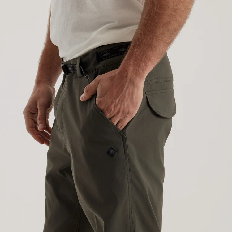 
                      
                        Side pocket detail on the Campover Pants by Roark
                      
                    