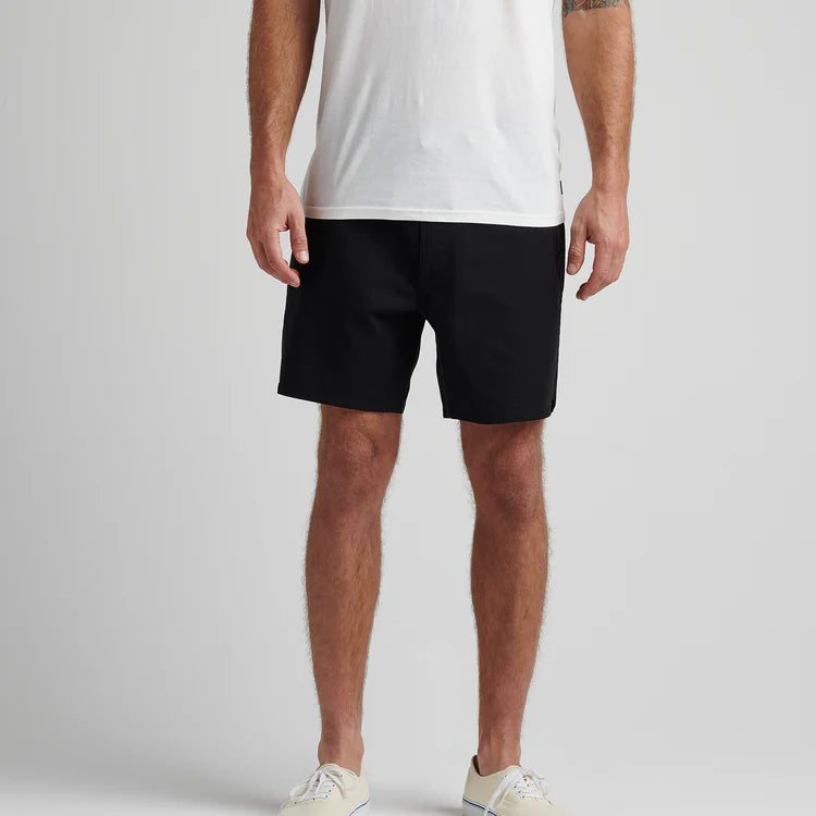 The Black 17" Layover Traveler Shorts by Roark