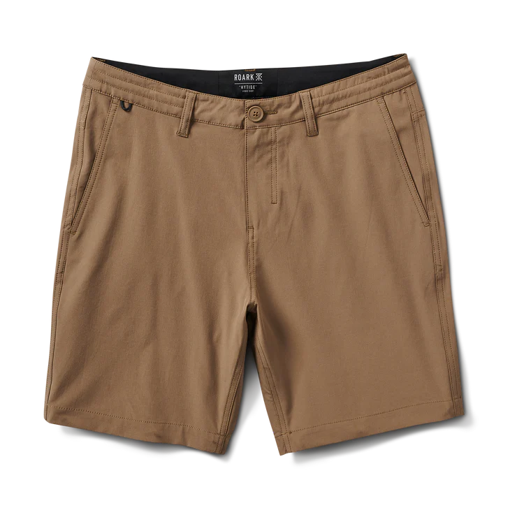 Roark Hytide Hybrid Shorts in Dark Khaki