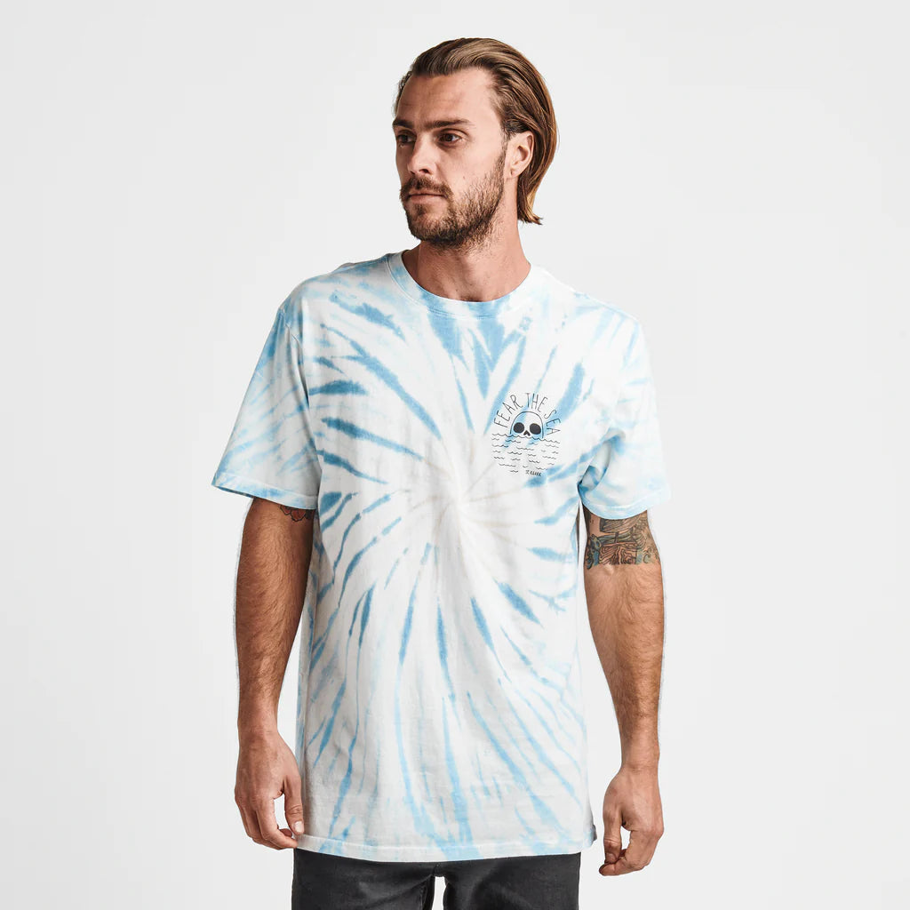 Roark Fear The Sea Tie Dye Wash Premium Tee - Light Blue