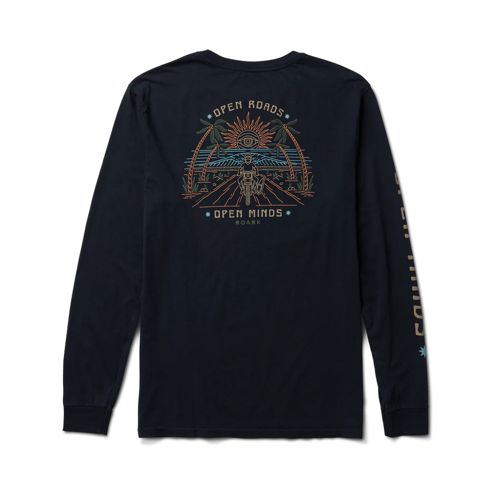 Roark Open Roads Long Sleeve Premium Tee - Dark Navy