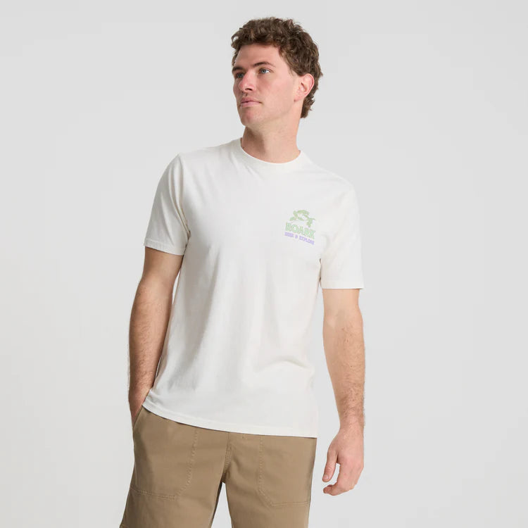 Seek and explore in this Roark premium men's t-shirt, now available at Harbour Thread men's store in Burlington, VT. 