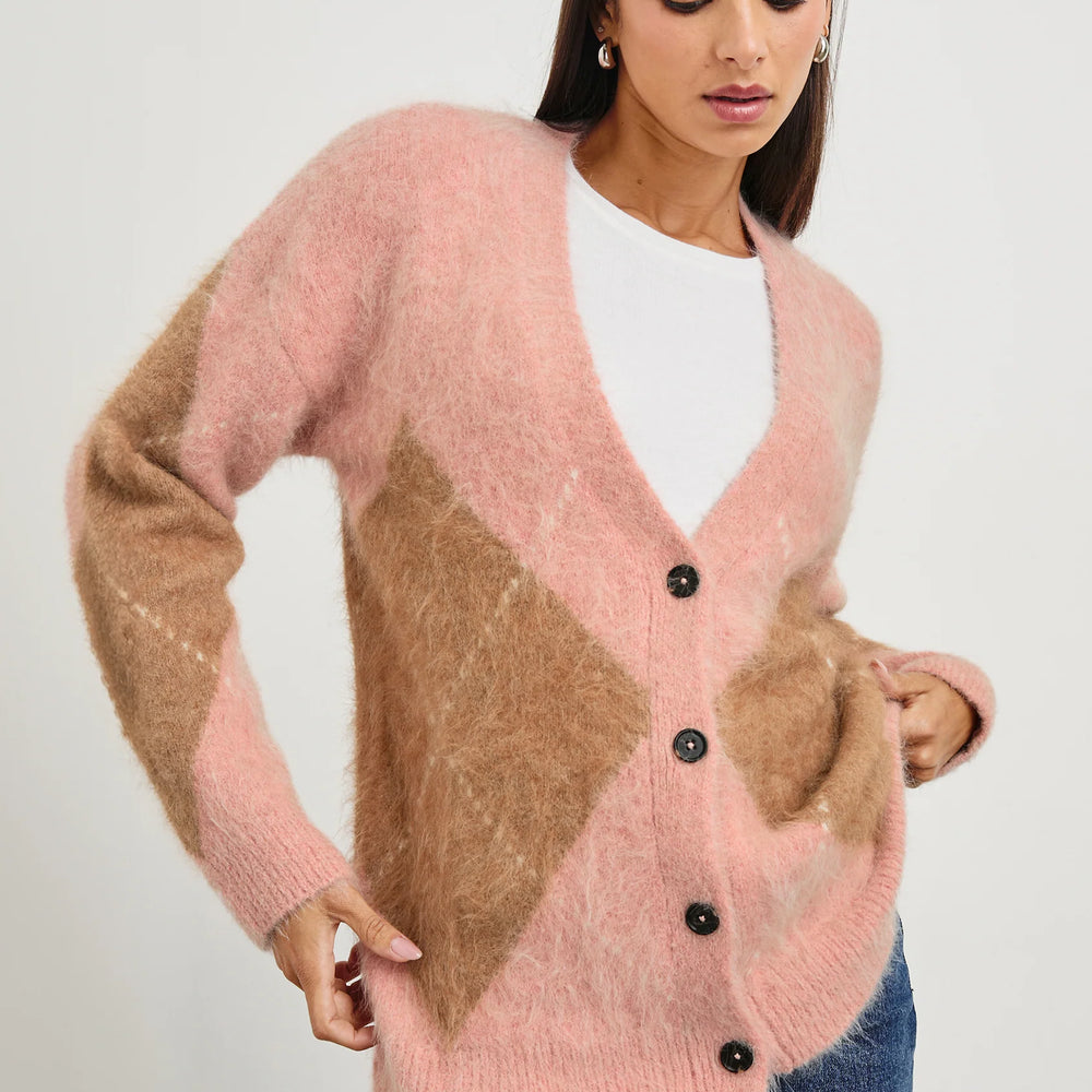 The Runi is a medium-weight mohair-blend cardigan from Rails with a relaxed fit and dropped shoulders.&nbsp;