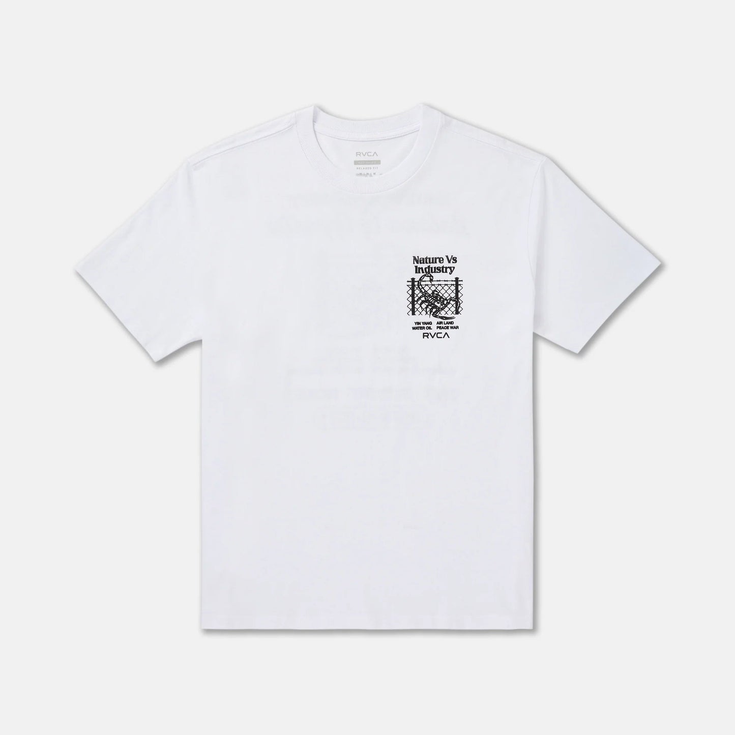 RVCA Security Code Short Sleeve Men's Tee in White
