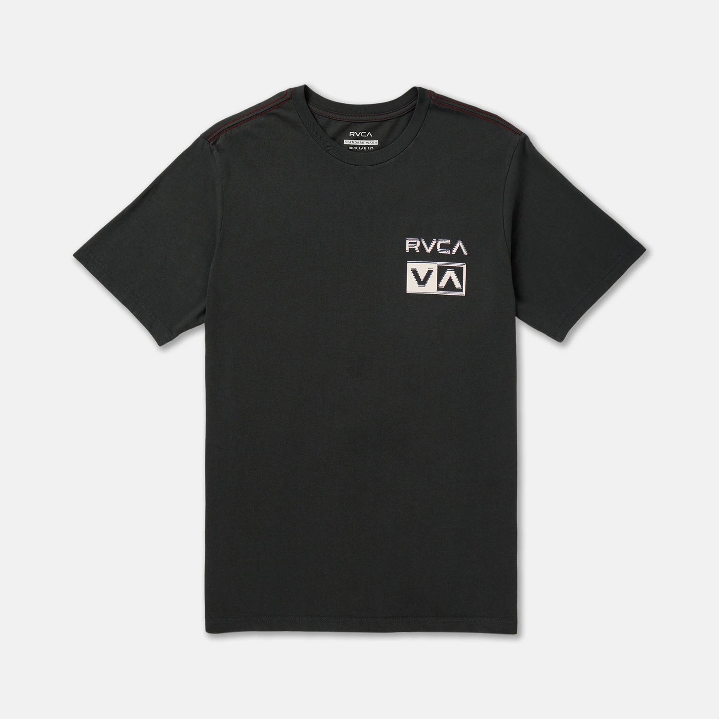 RVCA Glitch Short Sleeve Men's Tee in Pirate Black