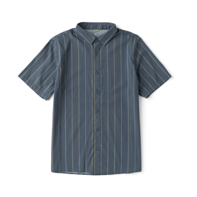 Roark Bless Up Breathable Stretch Shirt in Neptune