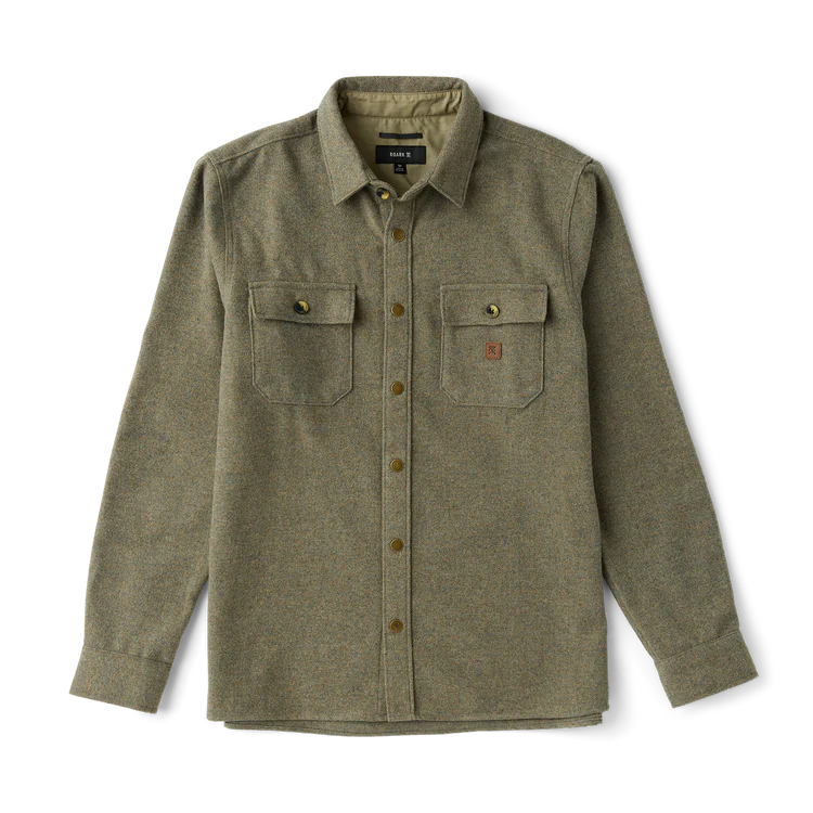 Roark Nordsman Wool Blend Flannel in Dusty Green