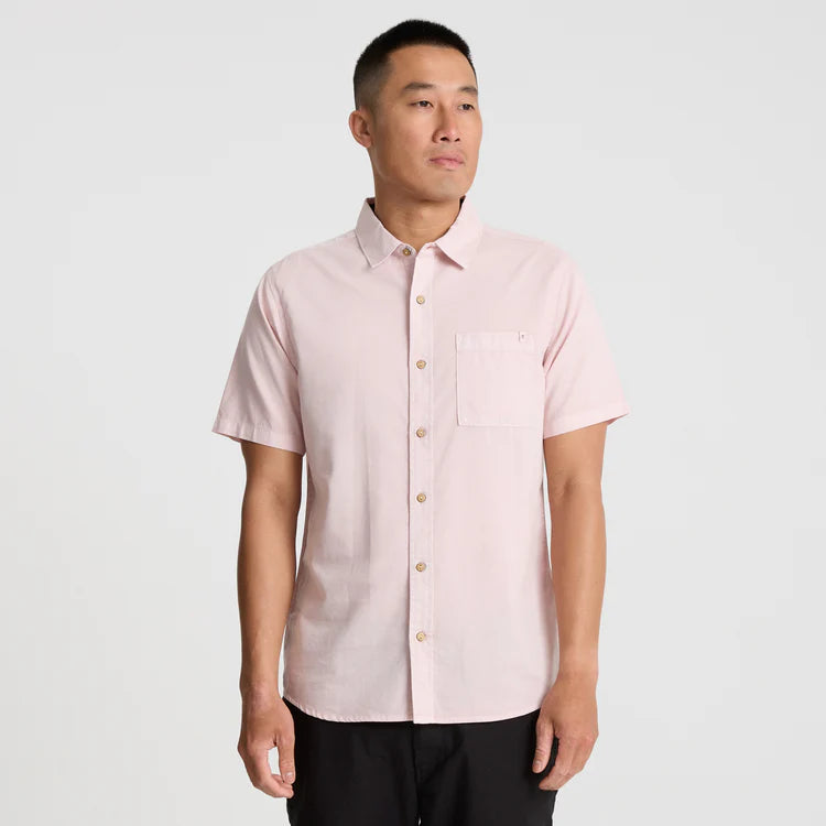 Roark's Made To Fade Short Sleeve Button Up Shirt offers that perfectly lived in look and feel for your cool casual style. Find yours at the Harbour Thread men's store in Burlington, VT!