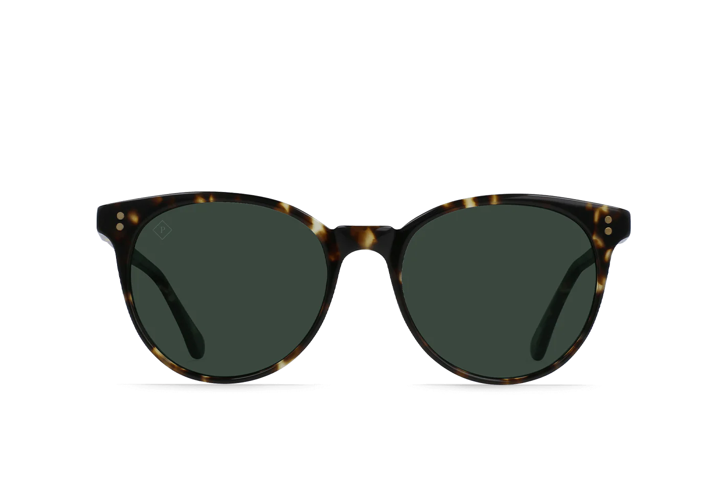 RAEN's Norie Women's Cat-Eye Sunglasses in Brindle Tortoise/Green Polarized