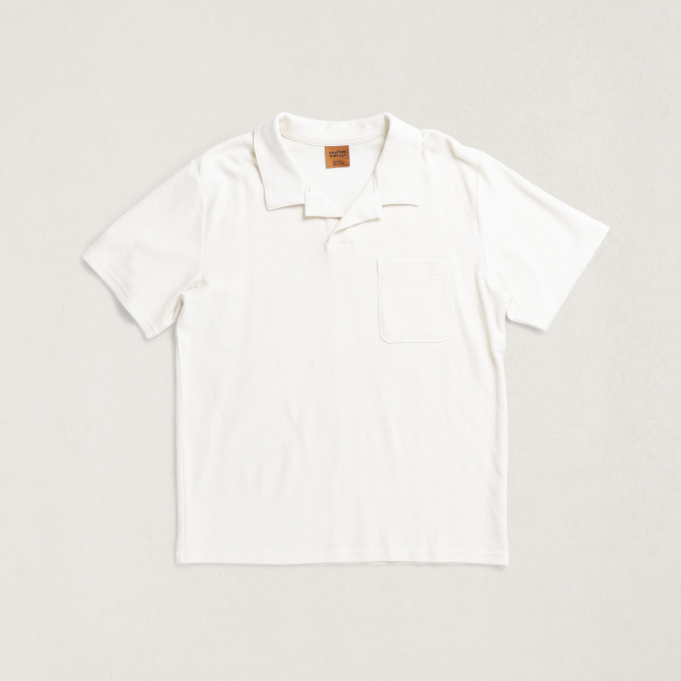 Rhythm Vintage Terry Polo in the color Natural