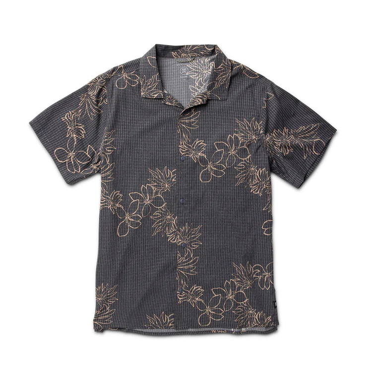 Roark Men's Bless Up Trail Button Up Shirt in Onyx Floral