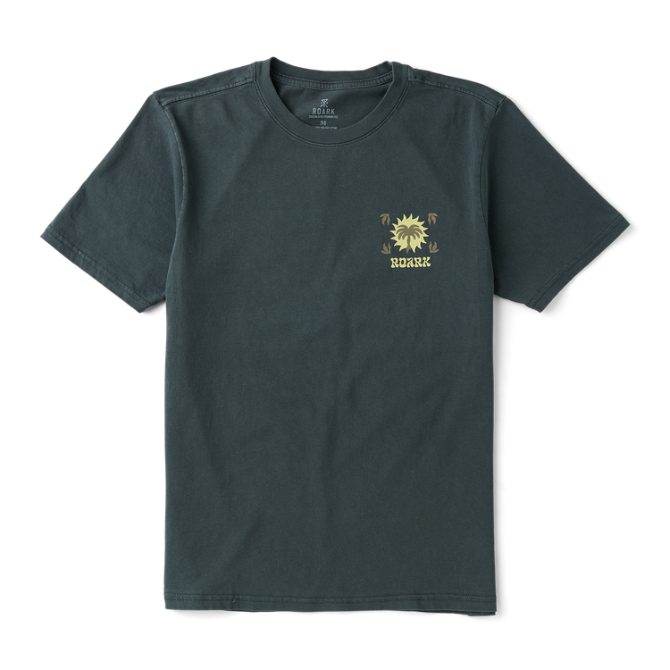 Roark Palm Premium Men's Short Sleeve Tee in Charcoal