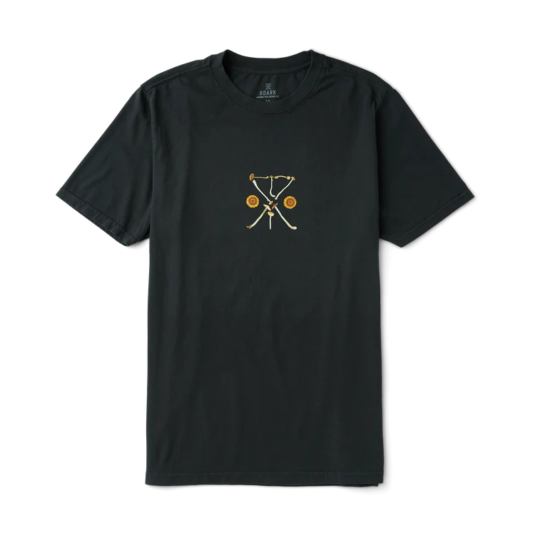 Roark Yin Yang Forage Premium Tee in Washed Black
