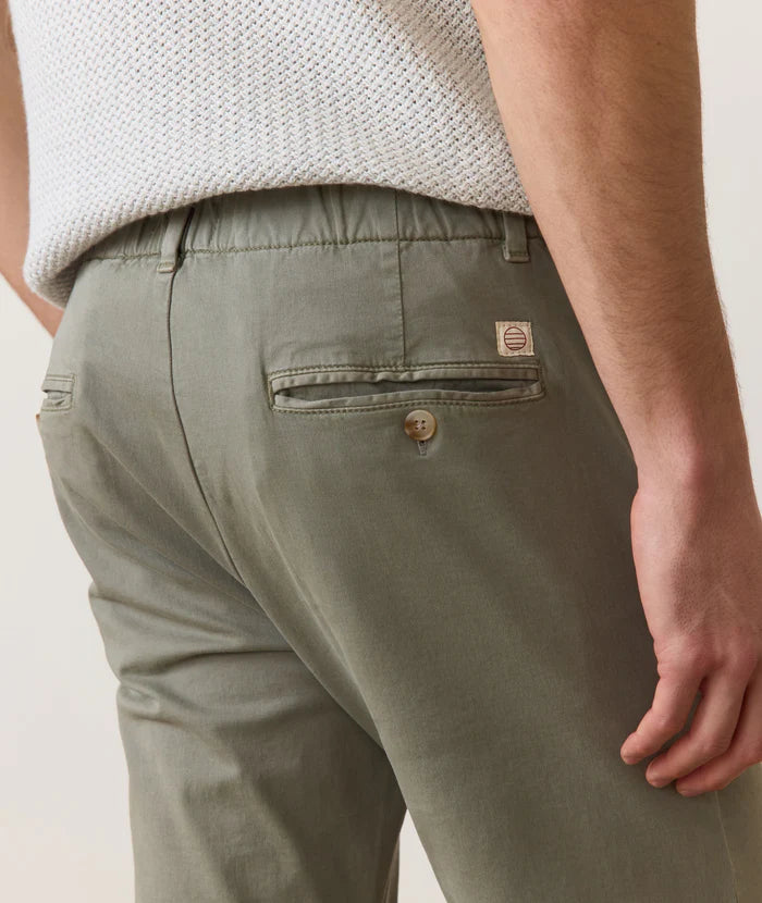 
                      
                        Men's light green elastic waist pants from Marine Layer
                      
                    