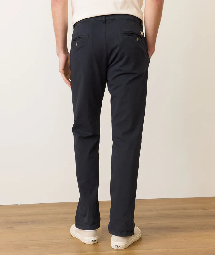 Men's washed black slim straight pants