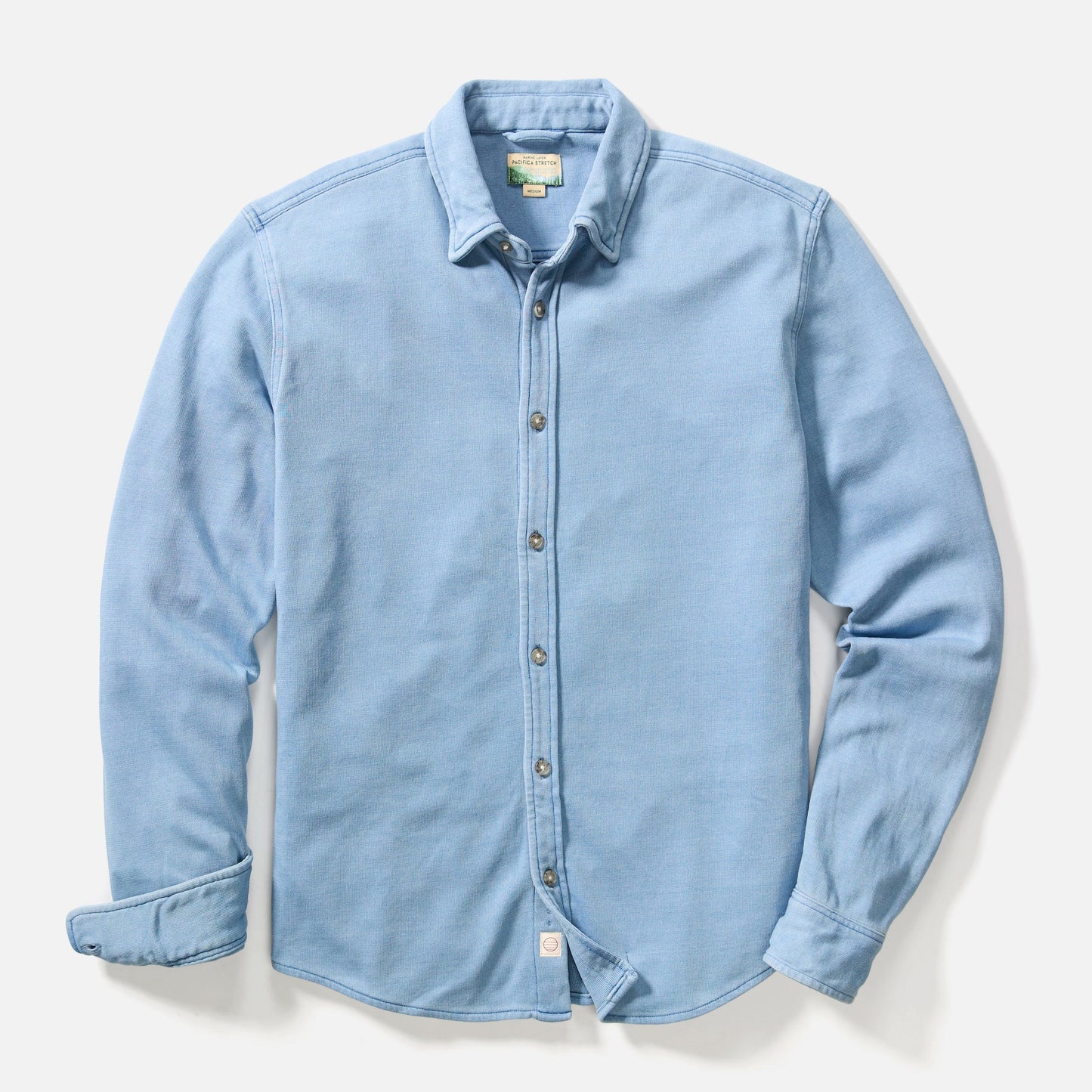 Marine Layer Pacifica Stretch Twill Shirt in Indigo