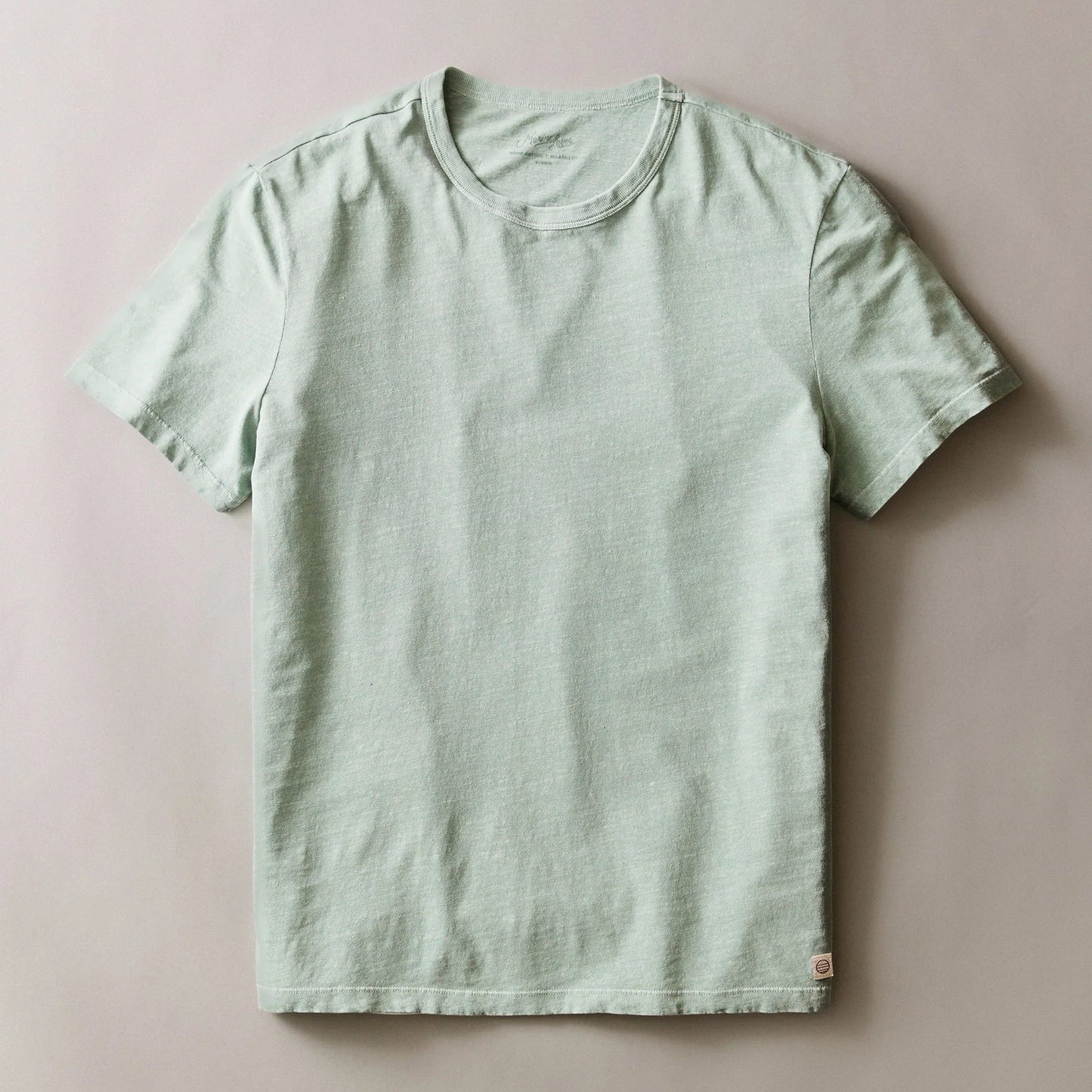 Marine Layer Relaxed Hemp Cotton Tee in Iceberg Green