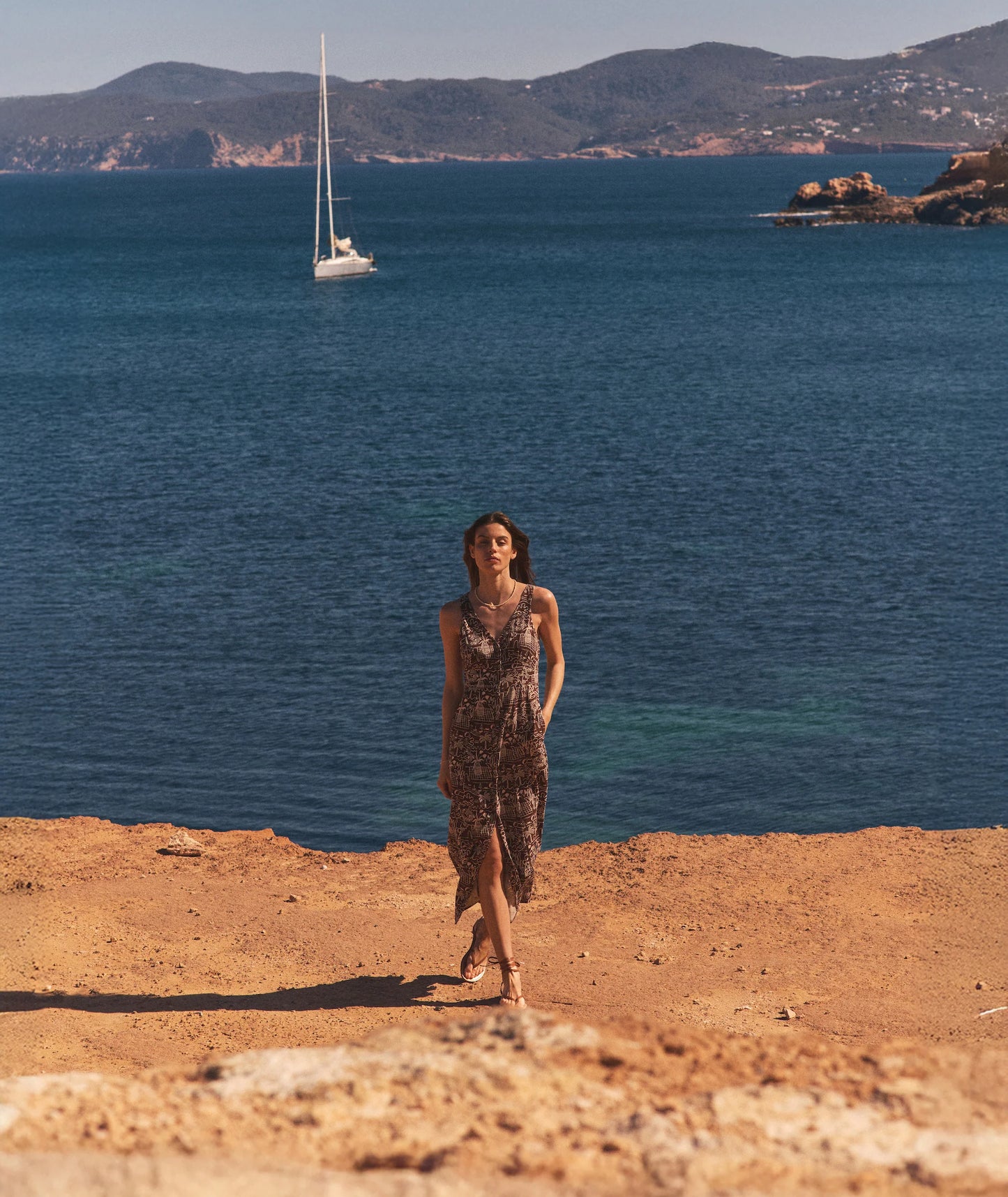 camila maxi dress marine layer Camila Maxi Dress Navy Seashell / S